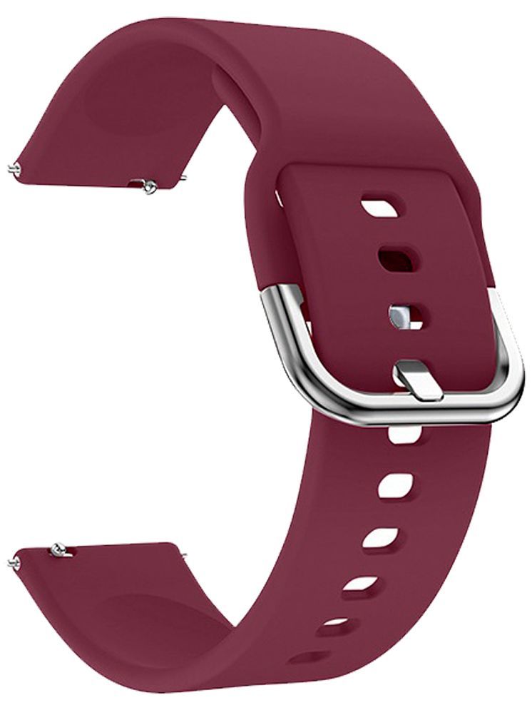     			ACM Watch Strap Silicone Belt 22mm compatible with Oneplus Watch 2 Smartwatch Sports Hook Band Burgundy Purple