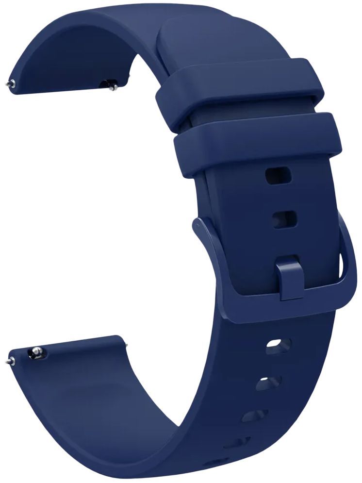     			ACM Watch Strap Silicone Belt 22mm compatible with Pebble Rio Smartwatch Color Hook Band Blue