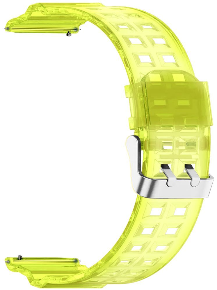     			ACM Watch Strap Silicone Transparent Design 22mm compatible with Maxima Max Pro Infinity Smartwatch Classy Band Neon Green