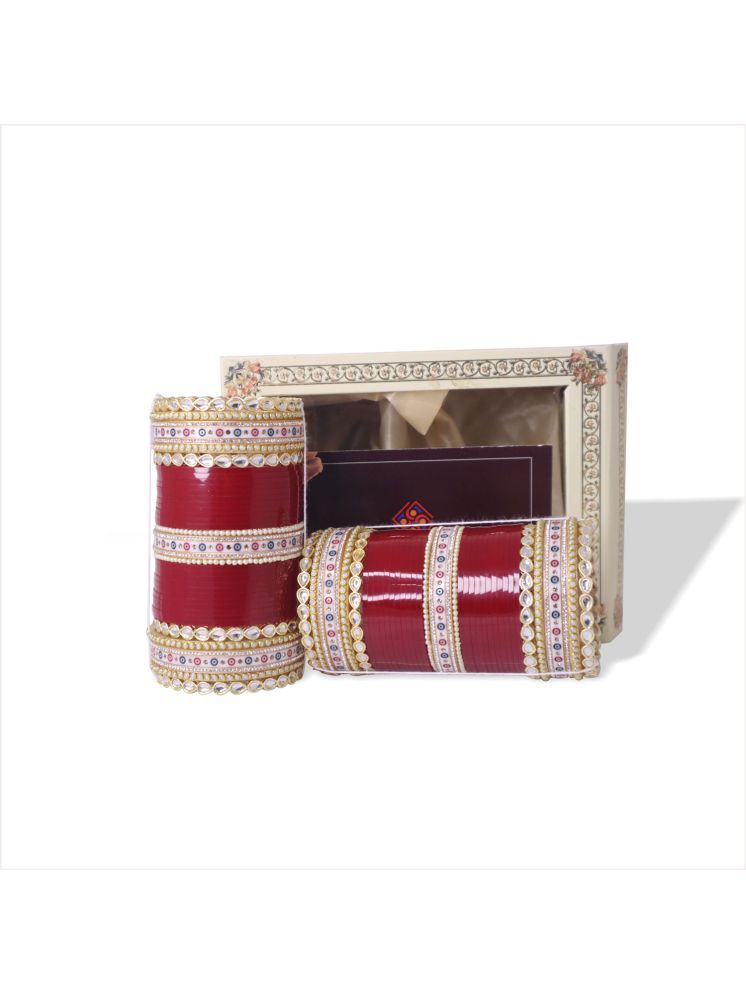     			Swastik enterprises Red Bridal Chura ( Pack of 1 )