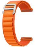 ACM Watch Strap Nylon 22mm compatible with Noise Colorfit Pulse 3 Max Smartwatch Sports Hook Band Orange