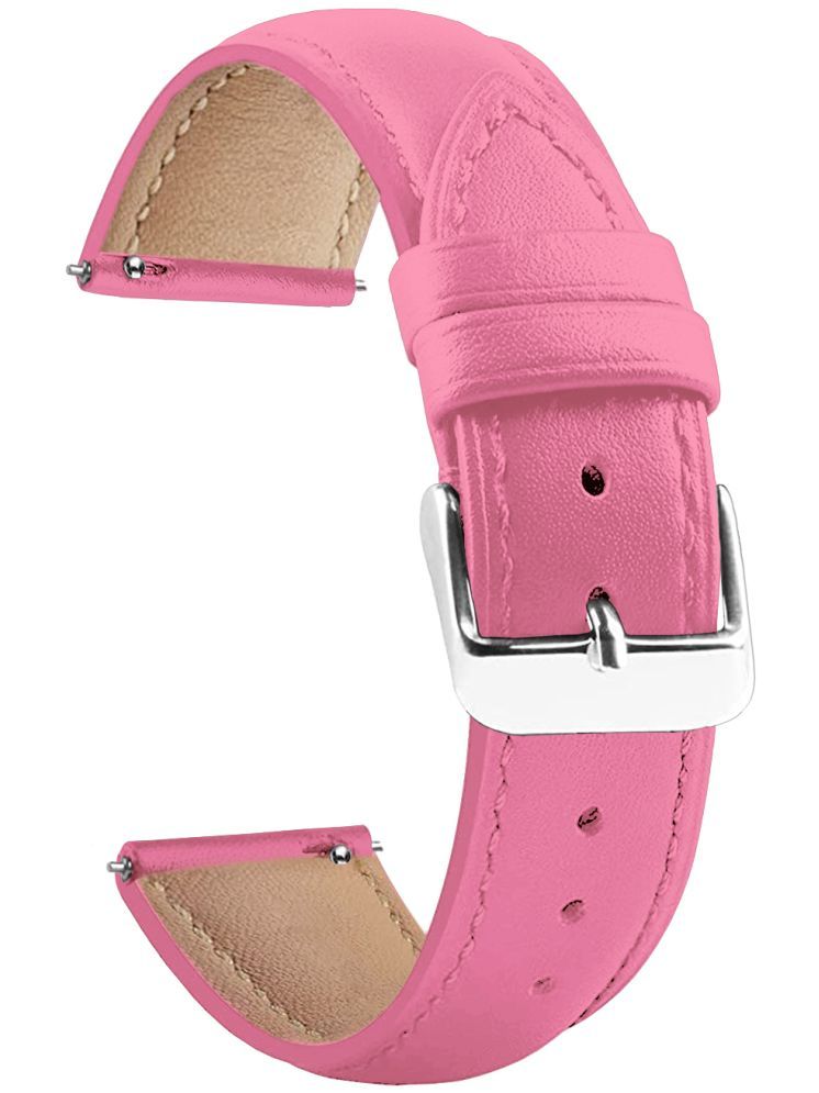     			ACM Watch Strap Leather Belt 22mm compatible with Boat Storm Call 3 Smartwatch Casual Classic Band Pink