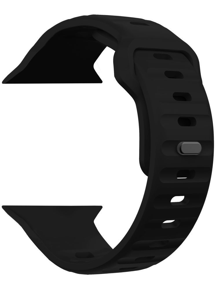     			ACM Watch Strap Slide Sports Silicone Belt compatible with Maxima Max Pro Regal Smartwatch Breatheable Band Black