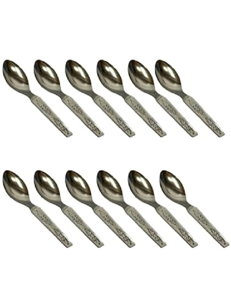     			Dynore 12 Small Spoons Stainless Steel Table Spoon Silver ( Pack of 12 )