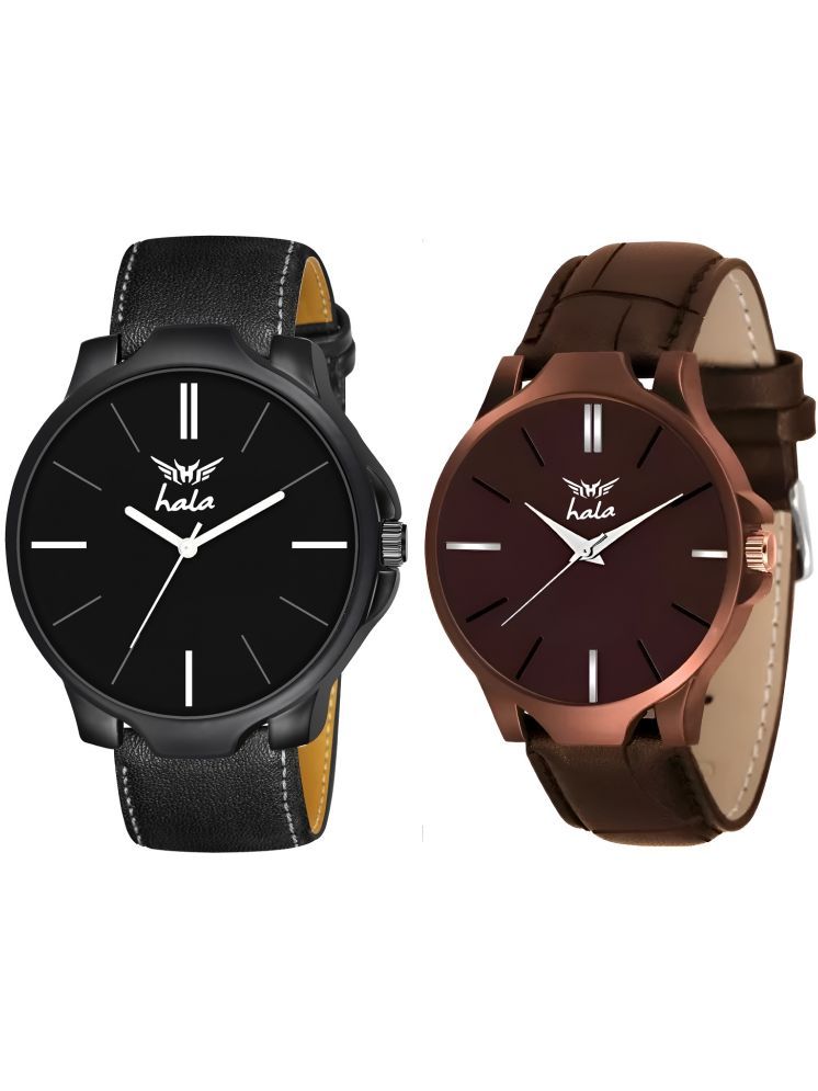     			Hala Multicolor Leather Analog Men's Watch