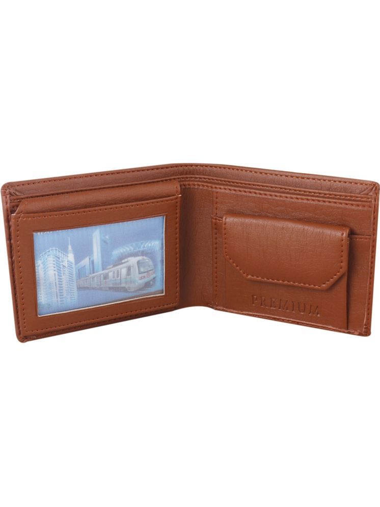     			JND Tan PU Men's Regular Wallet ( Pack of 1 )