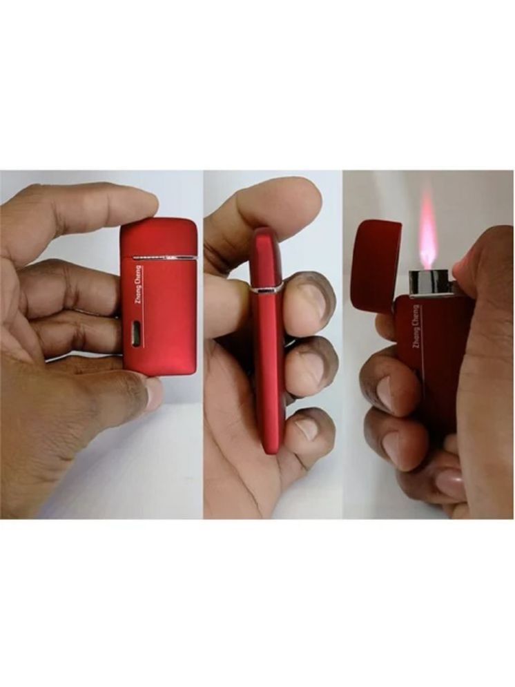     			Kadio Red Iron Cigarette Lighter ( Pack of 1 )