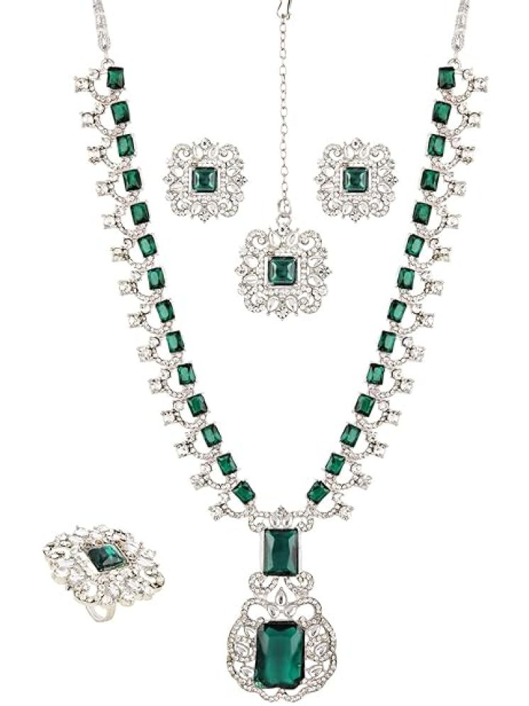     			Suhari Green Alloy Necklace Set ( Pack of 1 )