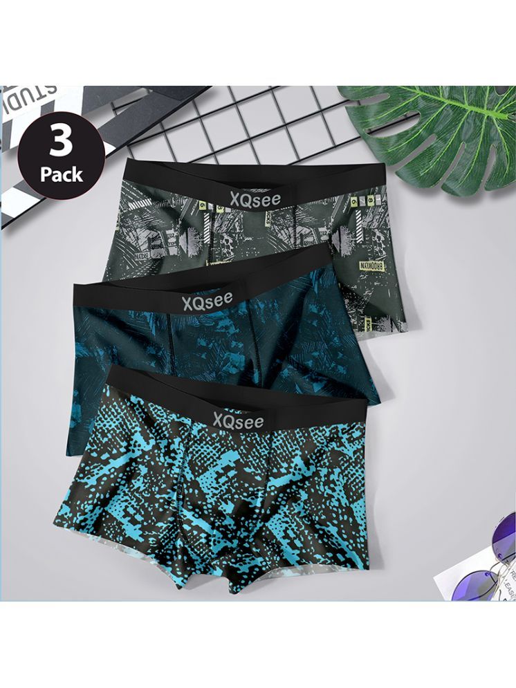     			Xqsee Pack of 3 Nylon Trunks For Men's ( Multicolor1 )