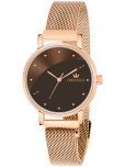 Crestello Rose Gold Metal Analog Womens Watch