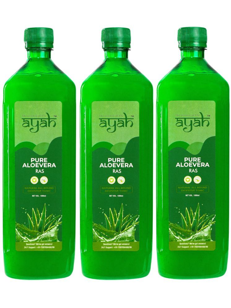     			Ayah Pure Aloe Vera Ras / Juice - Super Saver Pack of 3