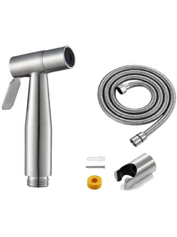     			COSVIT SS-304 Jacko Health Faucet with 1m HosePipe & Hook Stainless Steel Health Faucet (Water Sprayer)