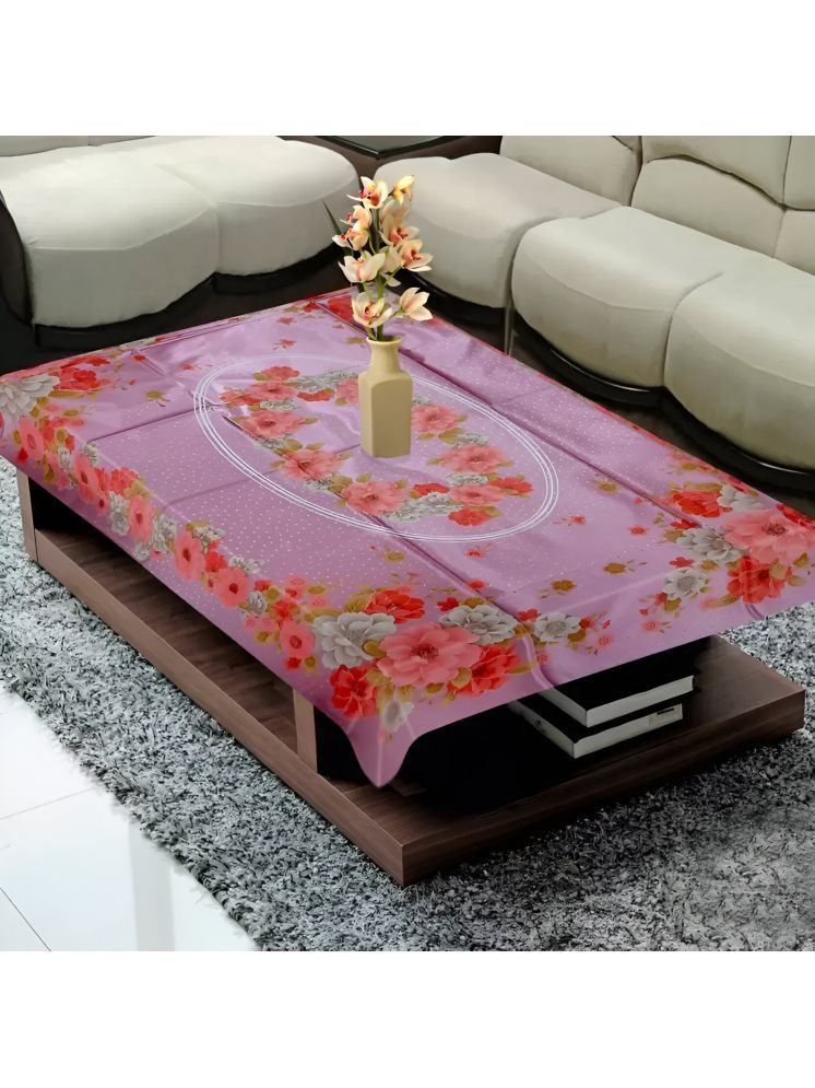     			Crosmo Printed PVC 4 Seater Rectangle Table Cover ( 152 x 102 ) cm Pack of 1 Pink