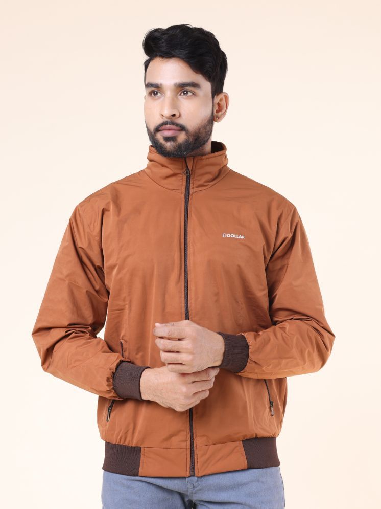     			Dollar Polyester Blend Men's Quilted & Bomber Jacket - Orange ( Pack of 1 )