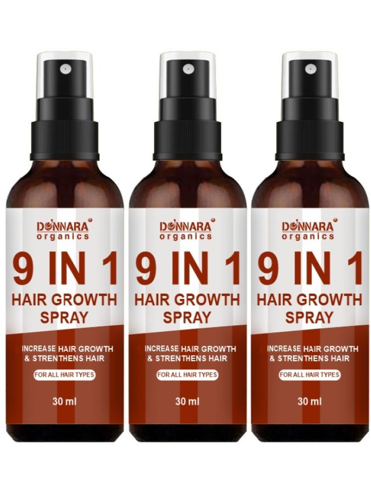     			Donnara Organics 9in1 HairGrowthSpray Hair Serum 30 mL Pack of 3