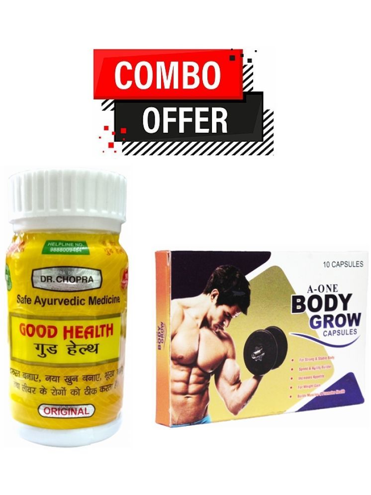     			Dr. Chopra Good Health Capsule 50 no.s & G&G A-One Body Grow Capsule 10 no.s Pack of 2