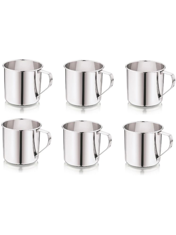     			Dynore Steel Mugs Stainless Steel Coffee Mug 300 mL ( Pack of 6 )