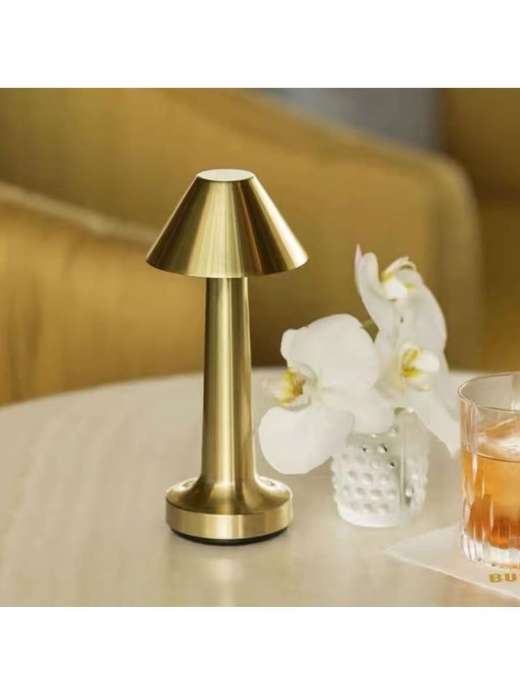     			Gjshop Gold Table Lamp ( Pack of 1 )