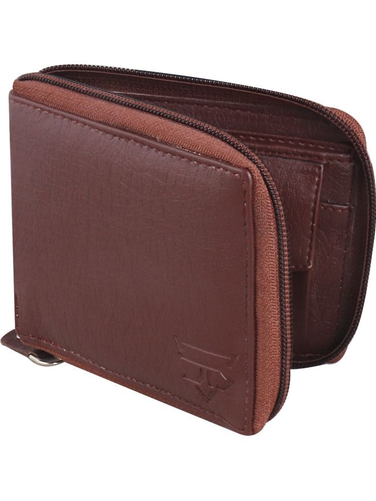     			JND Brown PU Men's Regular Wallet ( Pack of 1 )