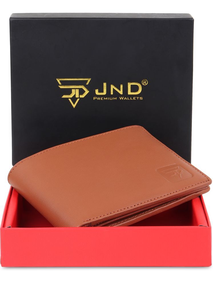     			JND Tan 100% Leather Men's Regular Wallet ( Pack of 1 )