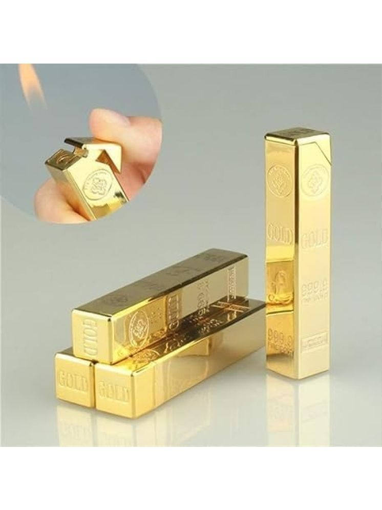     			Kadio Gold Stainless Steel Cigarette Lighter ( Pack of 1 )