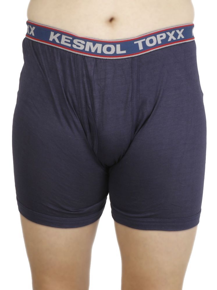     			Kesmol Pack of 1 Cotton Trunks For Men's ( Navy Blue )