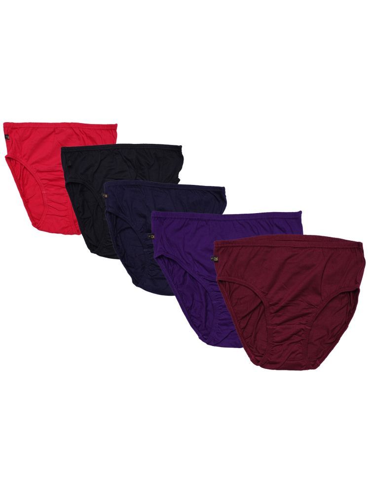     			MYLSA Pack of 5 Cotton Briefs For Women ( Multicolor )