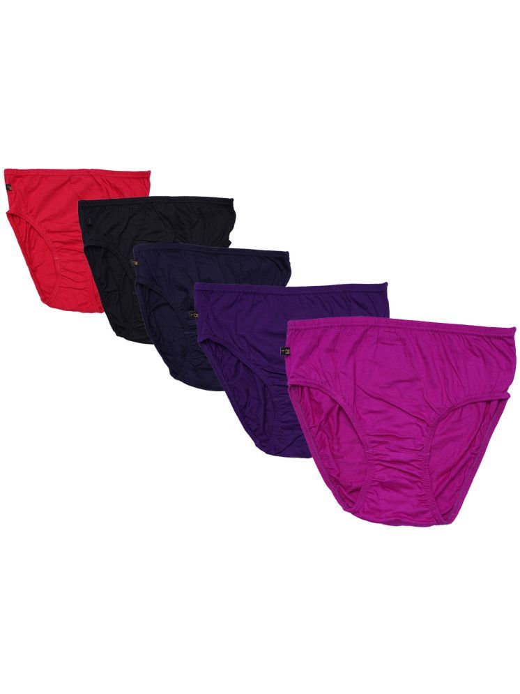     			MYLSA Pack of 5 Cotton Briefs For Women ( Multicolor3 )