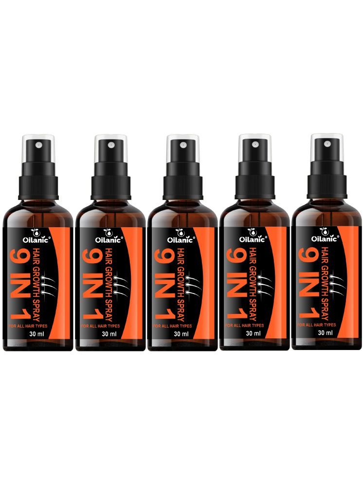     			Oilanic 9in1 HairGrowthSpray Hair Serum 30 mL Pack of 5