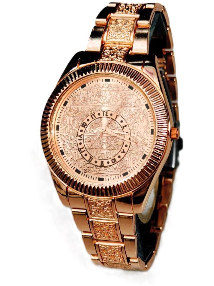     			Rhonium Rose Gold Metal Analog Men's Watch