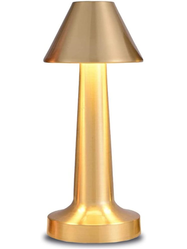     			Shopeleven Gold Table Lamp ( Pack of 1 )