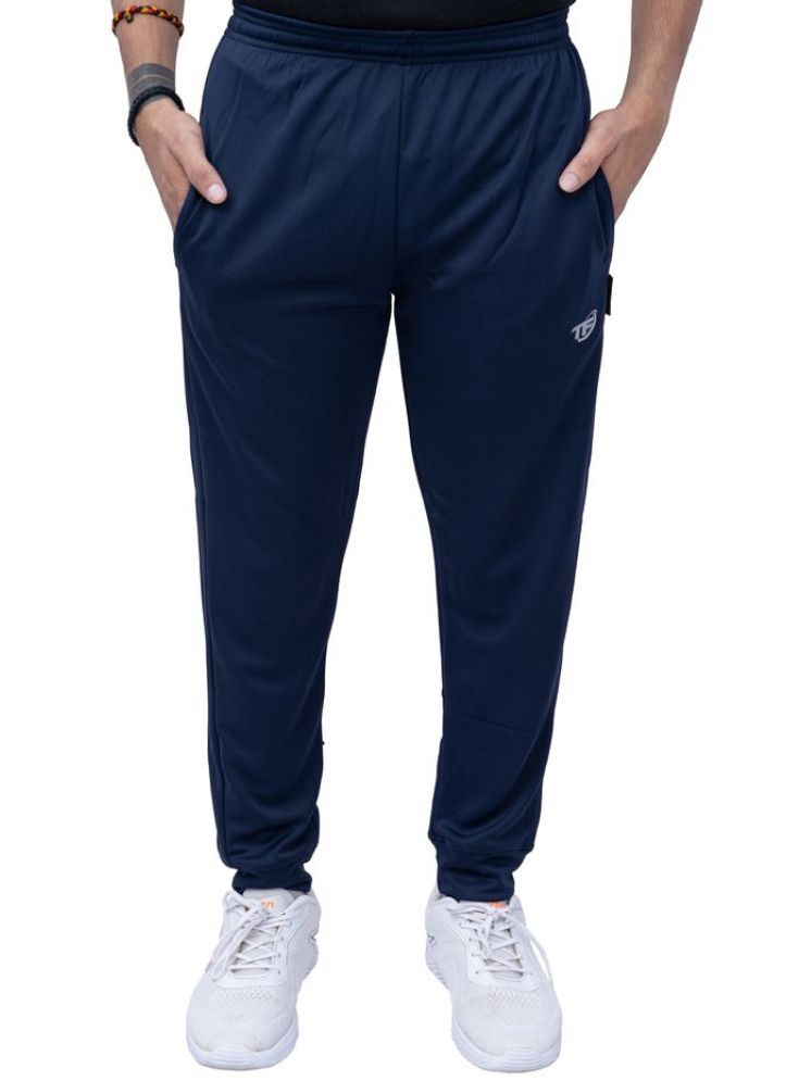     			TF Navy Lycra Men's Sports Trackpants ( Pack of 1 )