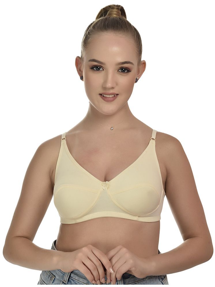     			Zourt Pack of 1 Cotton Non Padded Everyday Bra For Women ( Beige )