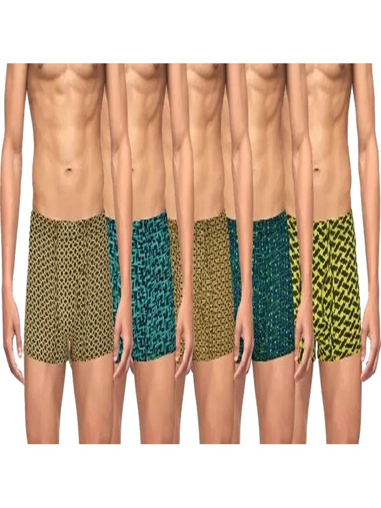     			Cavenders Pack of 5 Nylon Trunks For Men's ( Multicolor )