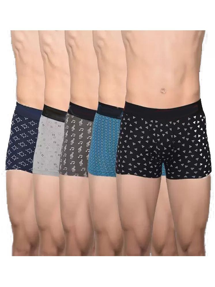     			Cavenders Pack of 5 Nylon Trunks For Men's ( Multicolor )