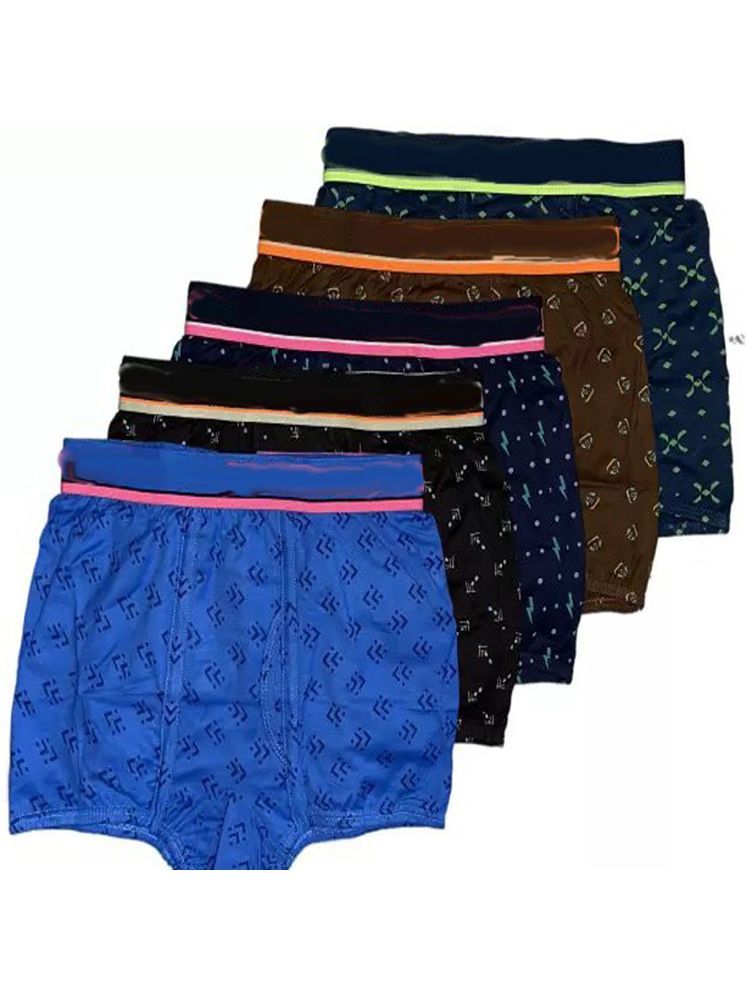     			Cavenders Pack of 5 Nylon Trunks For Men's ( Multicolor )