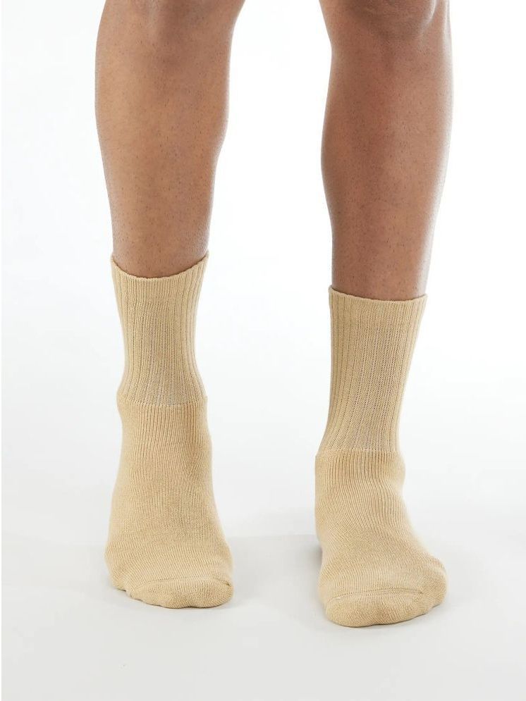     			Jockey Pack of 1 Men's Cotton Mid Length Socks ( Khaki )