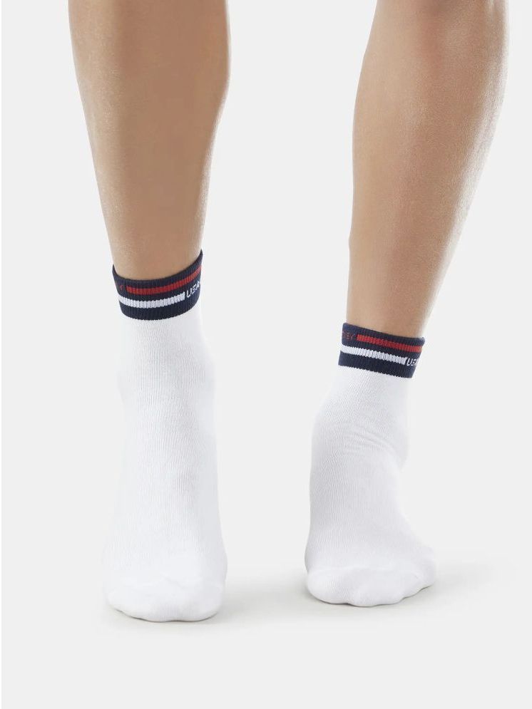     			Jockey Pack of 1 Men's Cotton Blend Ankle Length Socks ( White )