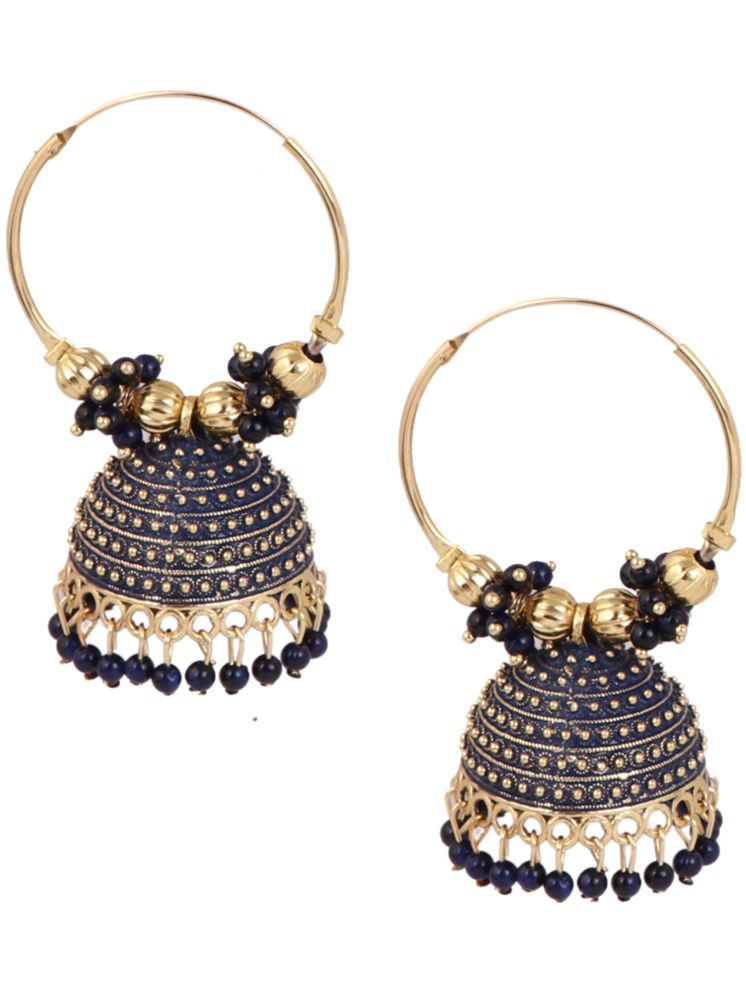     			Keviv Blue Bali Earrings ( Pack of 1 )