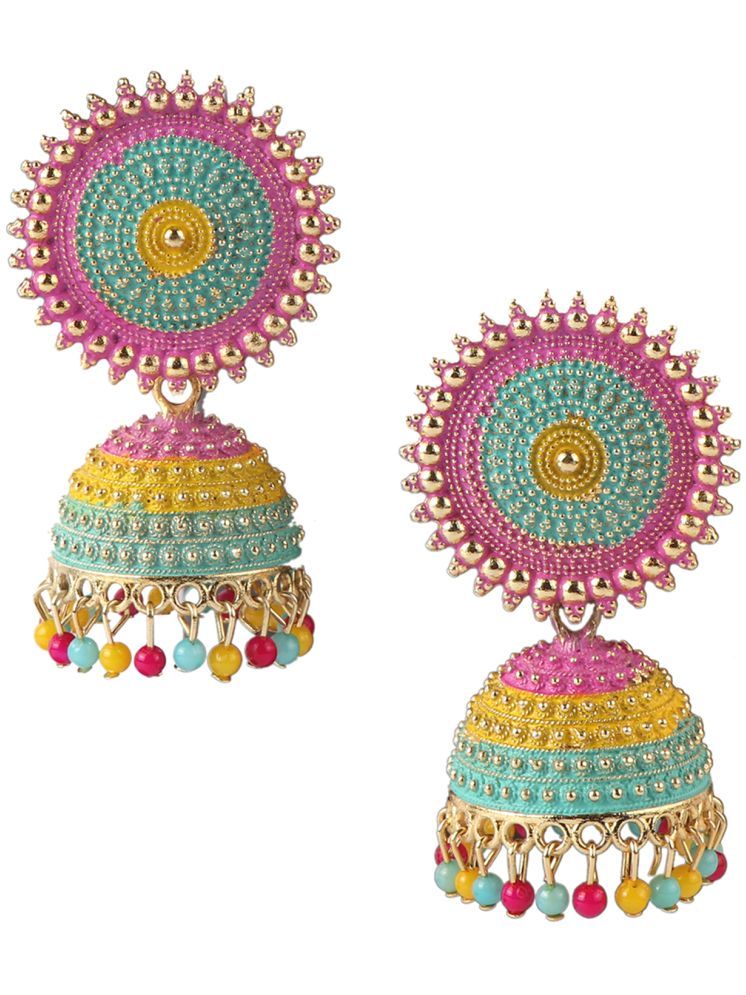     			Keviv Multi Color Jhumki Earrings ( Pack of 1 )