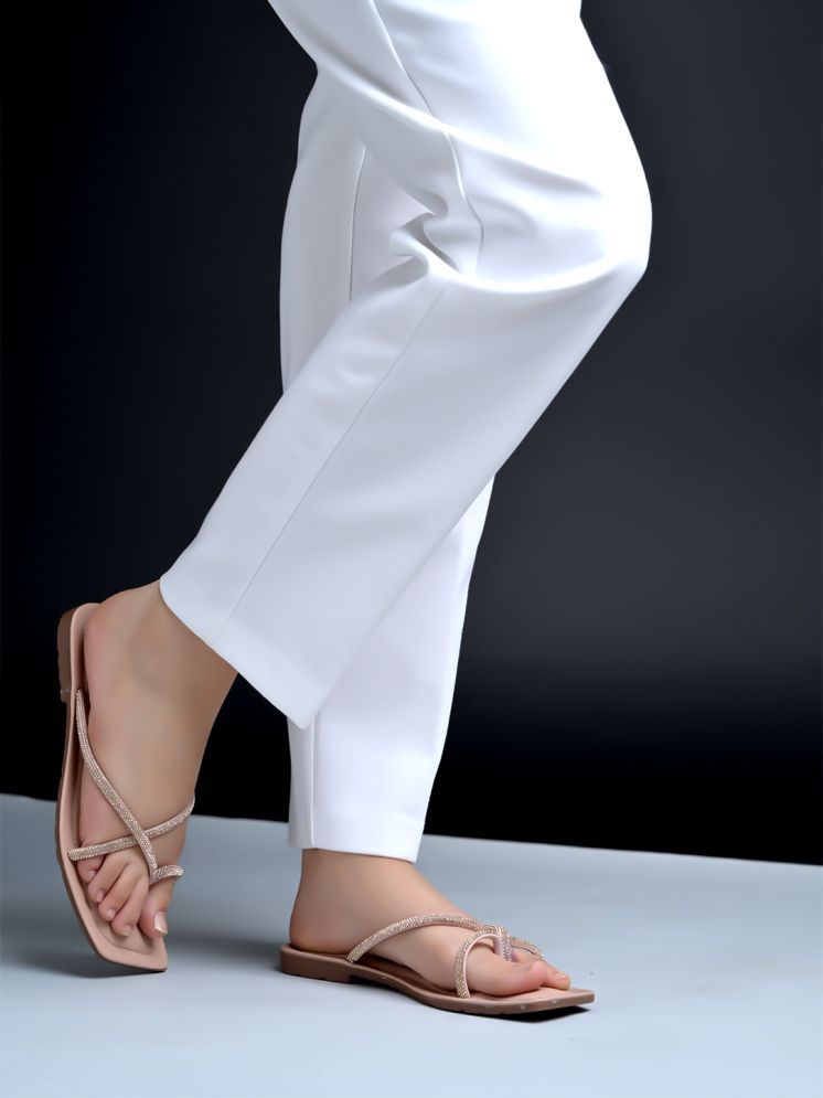     			Stylestry Rose Gold Women's Flats