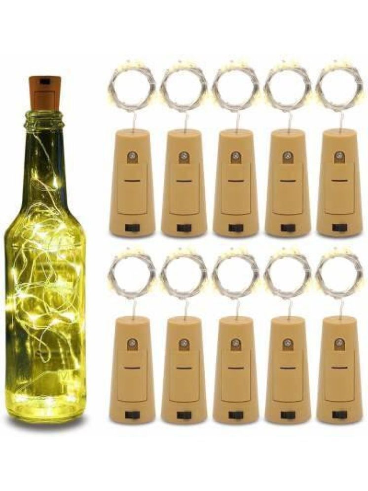     			ZESTRUM Gold 3M Cork light ( Pack of 10 )