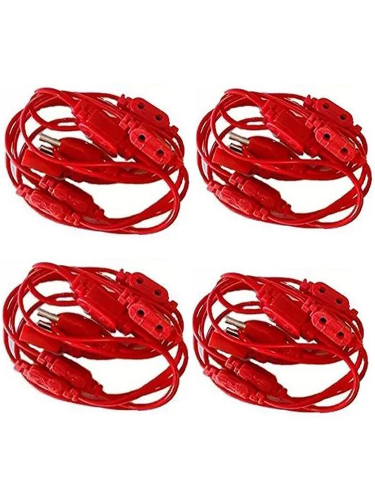     			ZESTRUM Red 3M String Light ( Pack of 4 )