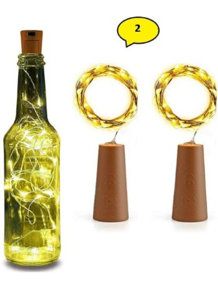     			ZESTRUM Yellow 3M Cork light ( Pack of 2 )