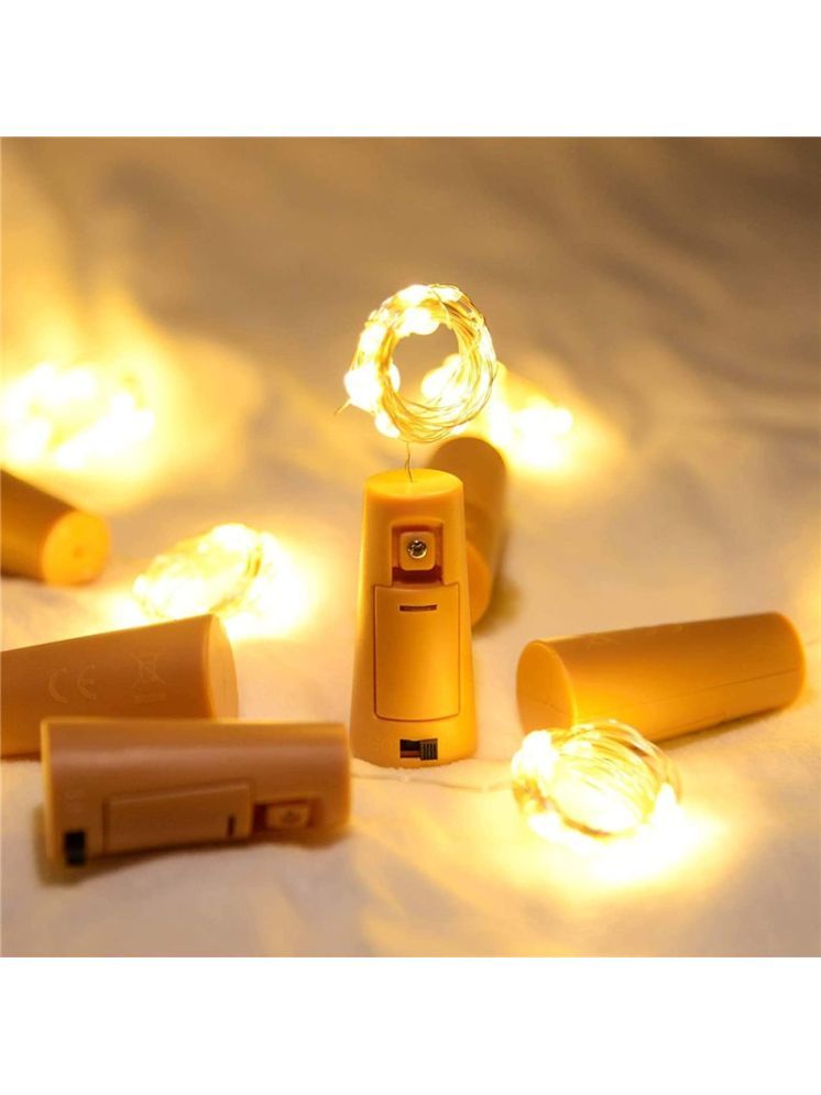     			ZESTRUM Yellow 3M Cork light ( Pack of 2 )