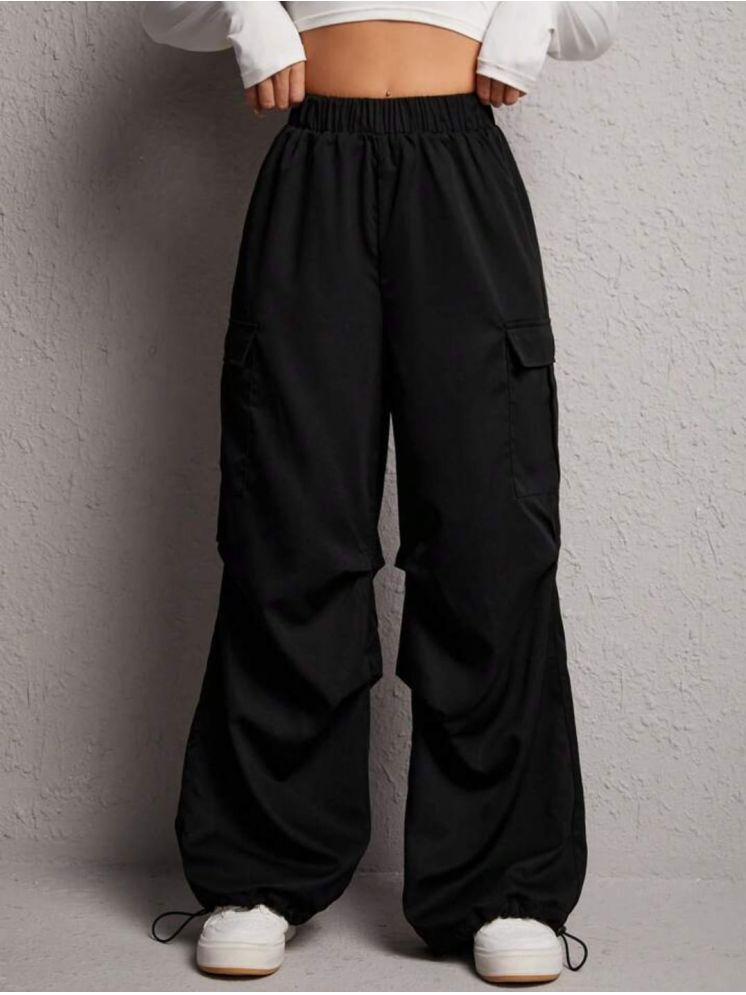     			Broadstar Pack of 1 Polyester Baggy Women's Joggers ( Black )