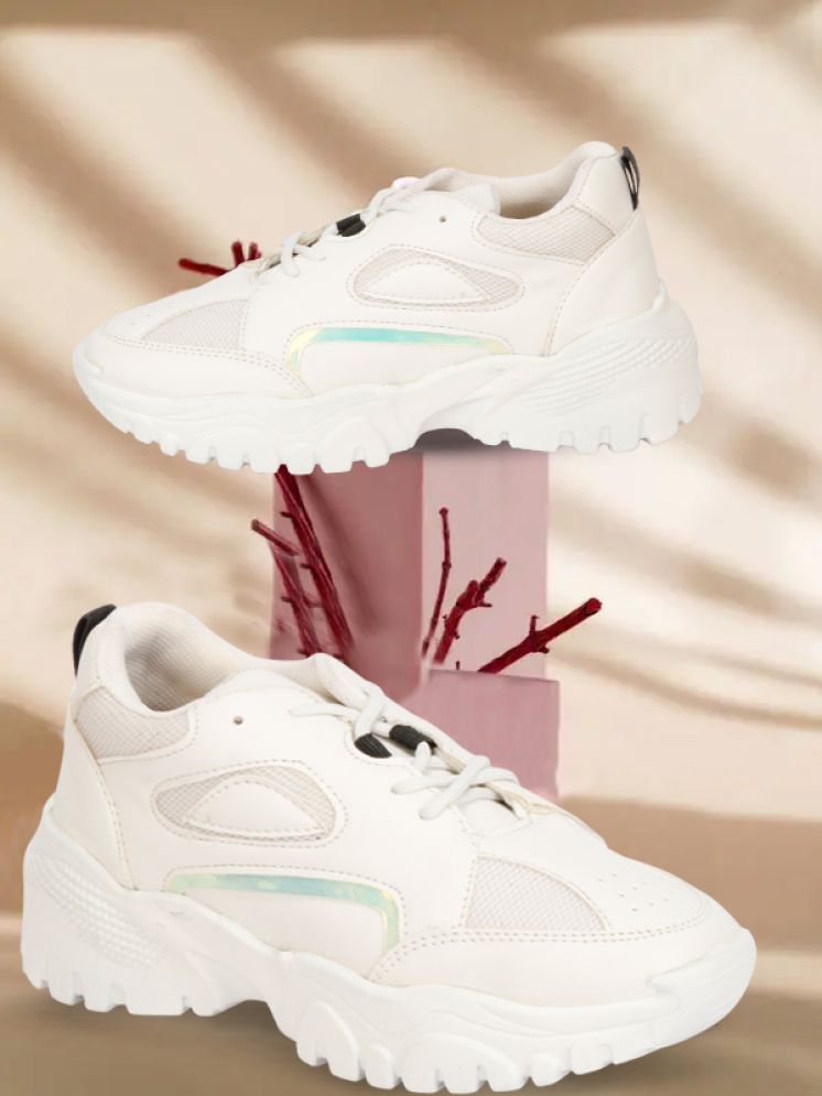     			Carrito White Women's Sneakers