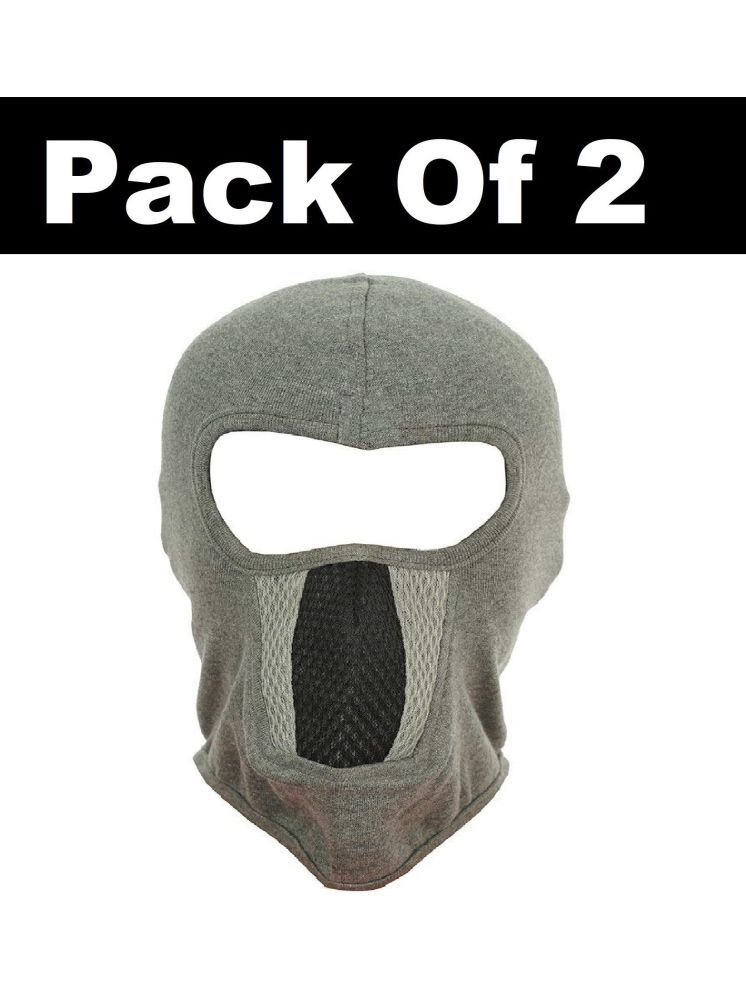     			H-STORE Gray Solid Cotton Face Cover