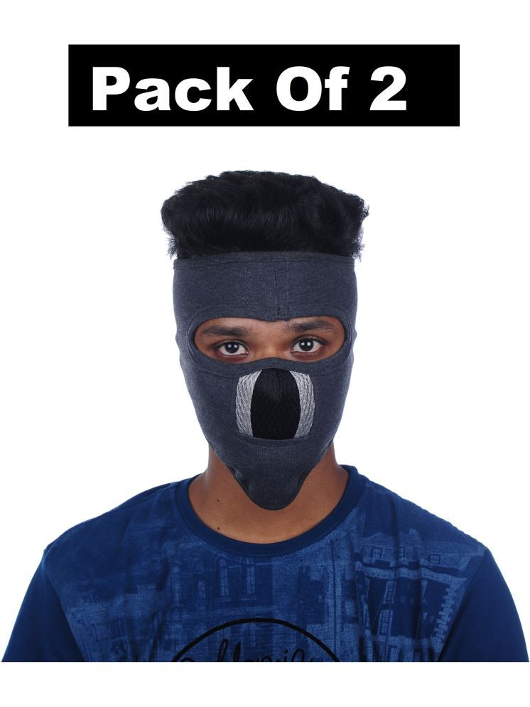     			H-STORE Gray Solid Cotton Face Cover