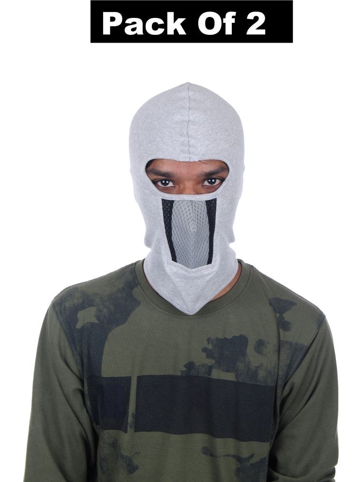     			H-STORE Gray Solid Cotton Face Cover